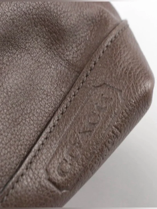 Coach Brown Pebble Grain Leather Web Strap Crossbody Bag - Picture 8 of 9